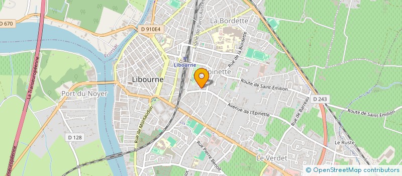 localisation de l'entreprise MONSIEUR FREDERIC ROUSSILLON à LIBOURNE