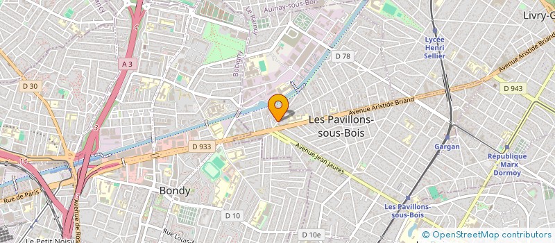 localisation de l'entreprise MONSIEUR FREDERIC ROUVIER  LES PAVILLONS-SOUS-BOIS