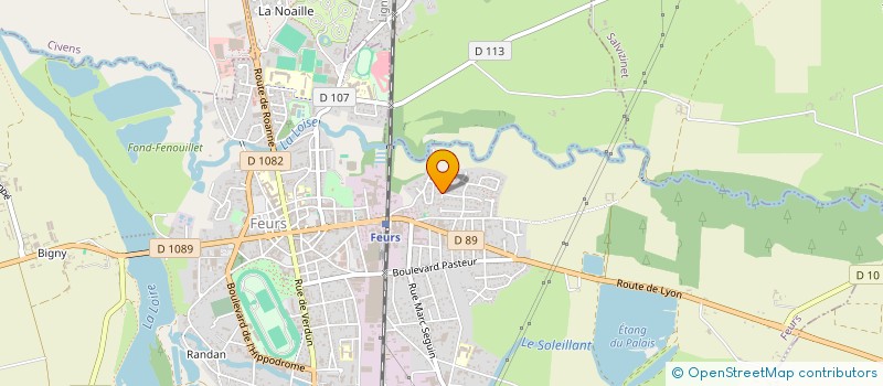 localisation de l'entreprise MONSIEUR FREDERIC ROUX  FEURS