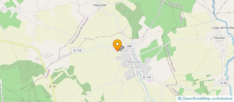 localisation de l'entreprise MONSIEUR FREDERIC ROY à DOUZAT