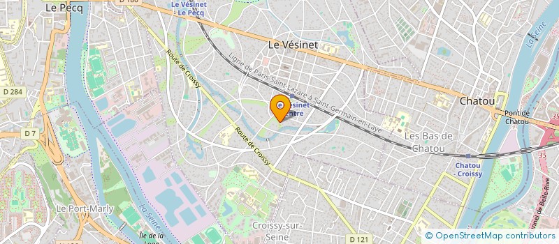 localisation de l'entreprise MONSIEUR FREDERIC ROY à LE VESINET