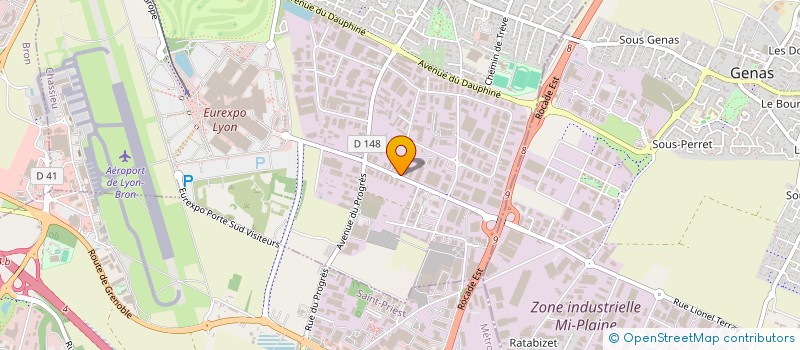 localisation de l'entreprise MONSIEUR FREDERIC ROYET  CHASSIEU