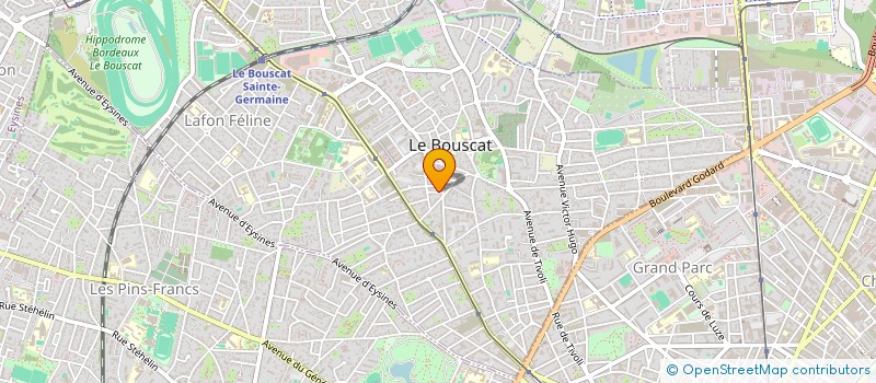 localisation de l'entreprise MONSIEUR FREDERIC ROZIER à LE BOUSCAT