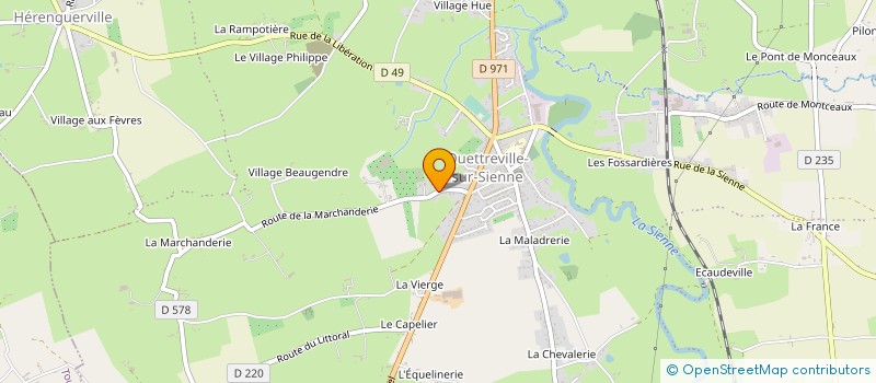 localisation de l'entreprise MONSIEUR FREDERIC RUBLIER  QUETTREVILLE-SUR-SIENNE