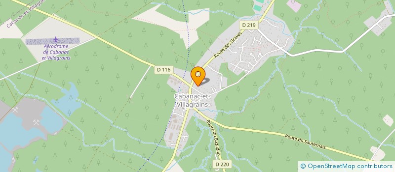 localisation de l'entreprise MONSIEUR FREDERIC RUFFINATO  CABANAC-ET-VILLAGRAINS