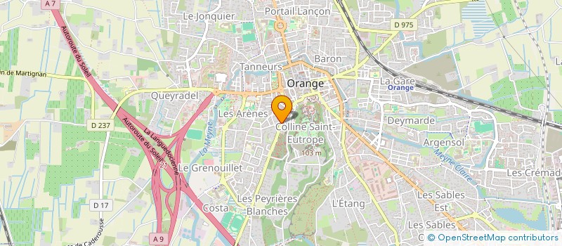 localisation de l'entreprise MONSIEUR FREDERIC RUIZ  ORANGE