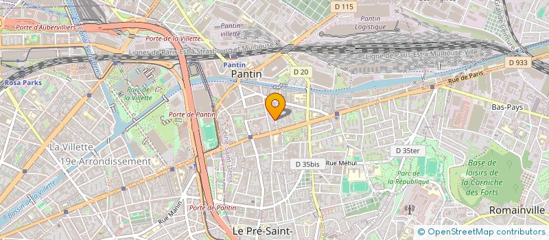 localisation de l'entreprise MONSIEUR FREDERIC RUIZ à PANTIN