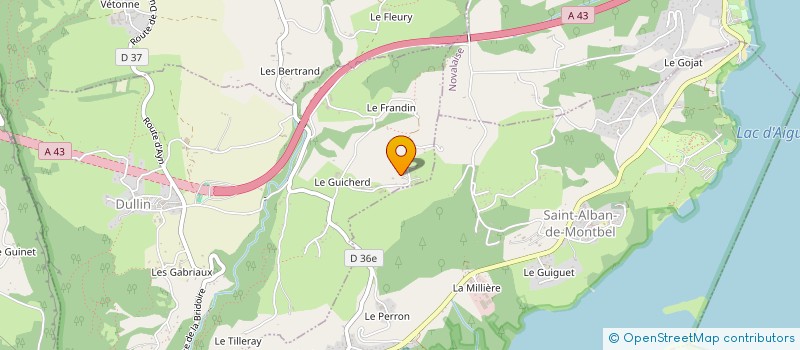 localisation de l'entreprise MONSIEUR FREDERIC RUYER  LEPIN-LE-LAC