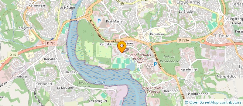 localisation de l'entreprise MONSIEUR FREDERIC RUYSSEN  LA FORET-FOUESNANT