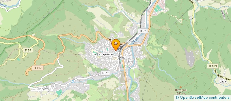 localisation de l'entreprise MONSIEUR FREDERIC SABATINI  QUILLAN