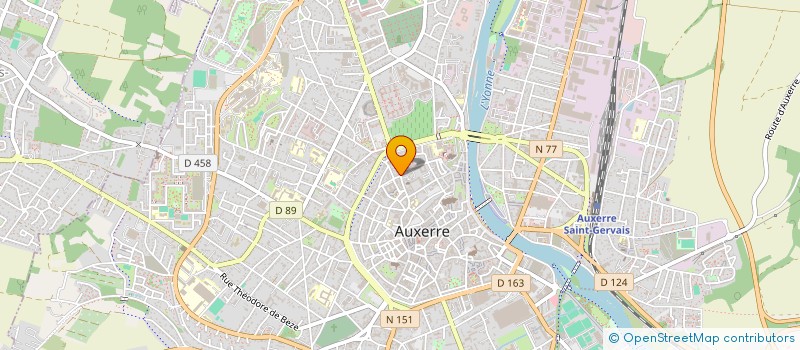 localisation de l'entreprise MONSIEUR FREDERIC SABRE à AUXERRE