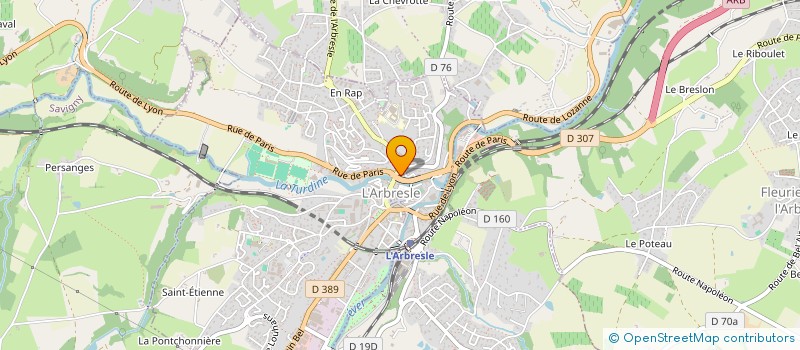 localisation de l'entreprise MONSIEUR FREDERIC SACCO  L ARBRESLE