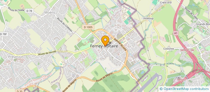 localisation de l'entreprise MONSIEUR FREDERIC SAGNE à FERNEY-VOLTAIRE
