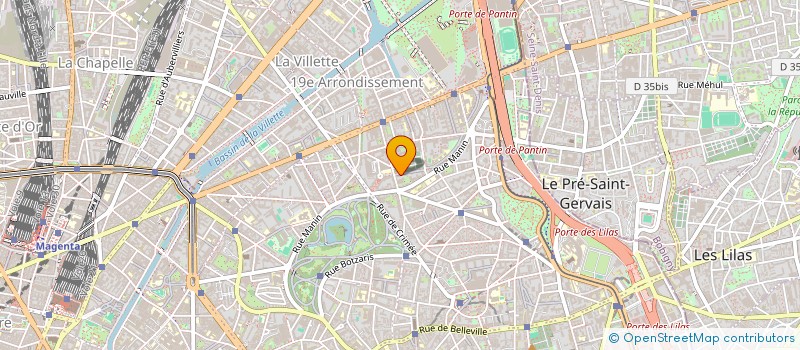 localisation de l'entreprise MONSIEUR FREDERIC SAINT AUBIN  PARIS