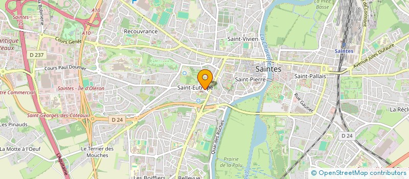 localisation de l'entreprise MONSIEUR FREDERIC SAINT CRIT à SAINTES