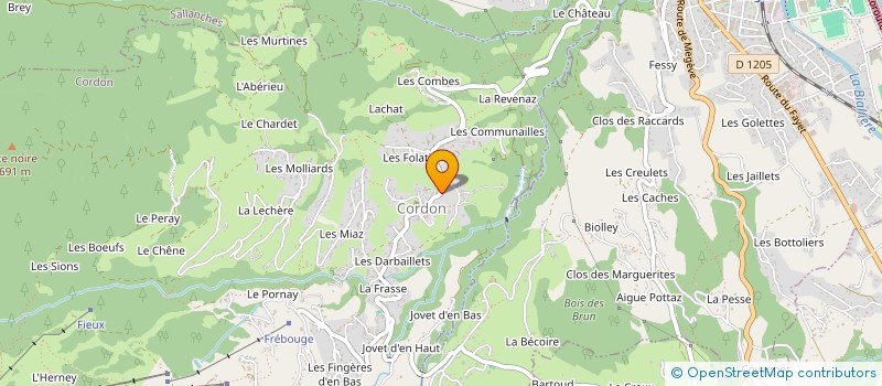 localisation de l'entreprise MONSIEUR FREDERIC SAINT-SIMON  CORDON