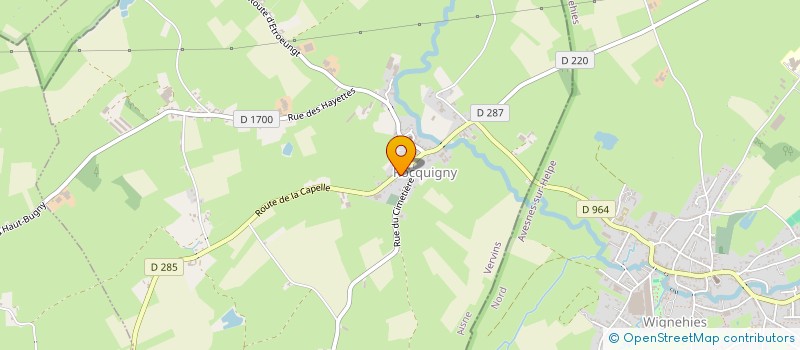 localisation de l'entreprise MONSIEUR FREDERIC SALANGROS à ROCQUIGNY