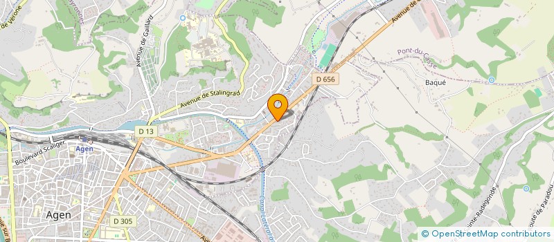 localisation de l'entreprise MONSIEUR FREDERIC SALIGNE  AGEN