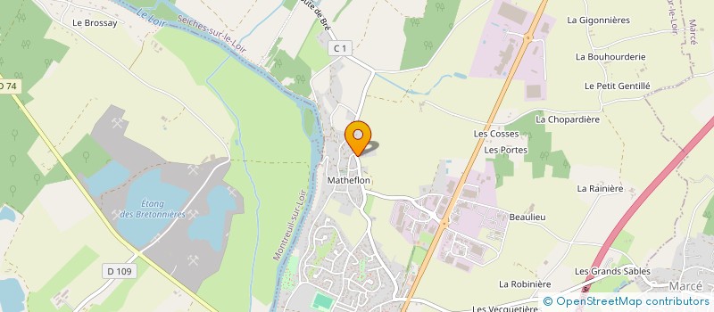 localisation de l'entreprise MONSIEUR FREDERIC SALMON à SEICHES-SUR-LE-LOIR