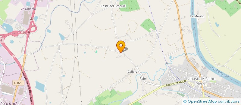 localisation de l'entreprise MONSIEUR FREDERIC SALVADOR VEDRENNE  LABASTIDE-SAINT-PIERRE