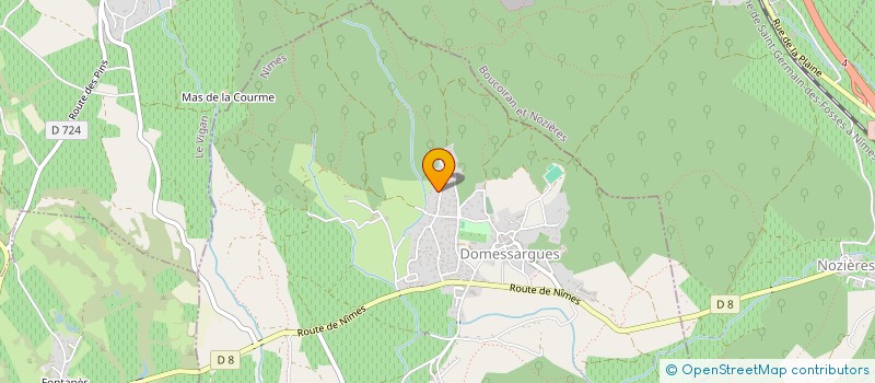 localisation de l'entreprise MONSIEUR FREDERIC SANCHEZ  DOMESSARGUES