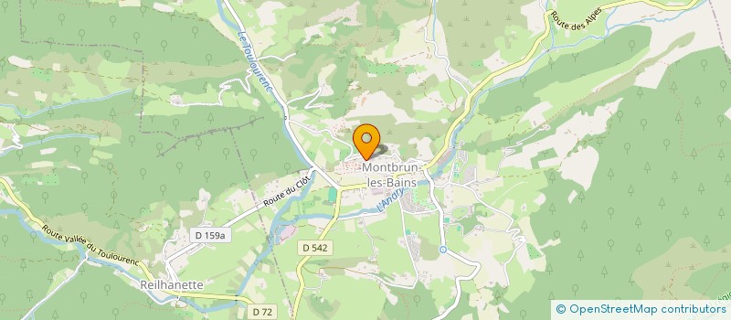 localisation de l'entreprise MONSIEUR FREDERIC SANCHEZ  MONTBRUN-LES-BAINS