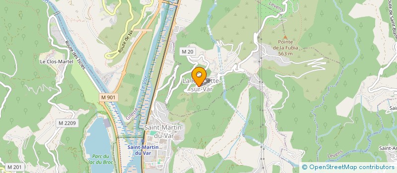 localisation de l'entreprise MONSIEUR FREDERIC SANTANA  LA ROQUETTE-SUR-VAR