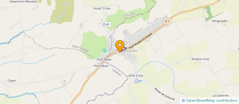 localisation de l'entreprise MONSIEUR FREDERIC SAUTRON  ROUDOUALLEC