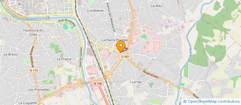 localisation de l'entreprise MONSIEUR FREDERIC SCHERER à ALES