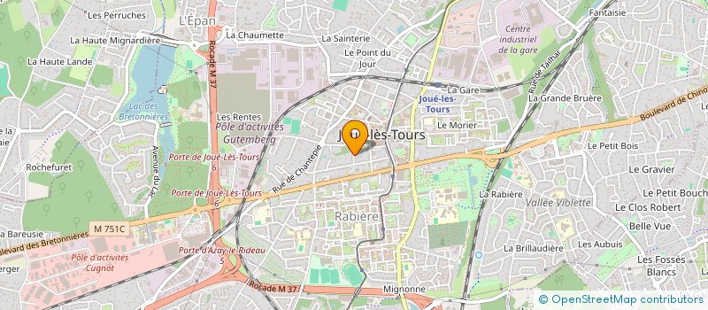 localisation de l'entreprise MONSIEUR FREDERIC SCHMITT  JOUE-LES-TOURS