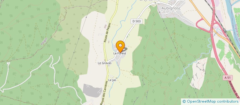 localisation de l'entreprise MONSIEUR FREDERIC SCHOTT  AUBIGNOSC