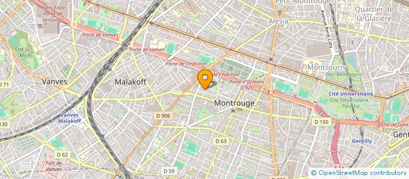 localisation de l'entreprise MONSIEUR FREDERIC SCHWARCZ  MONTROUGE