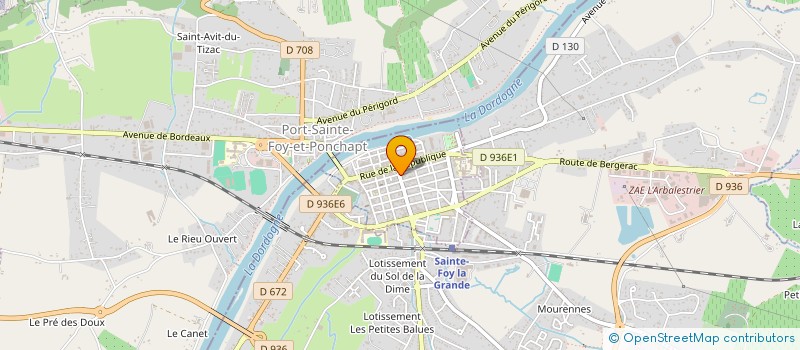 localisation de l'entreprise MONSIEUR FREDERIC SCOTTO DI VETTIMO  SAINTE-FOY-LA-GRANDE