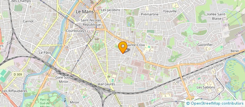 localisation de l'entreprise MONSIEUR FREDERIC SEBASTIEN  LE MANS