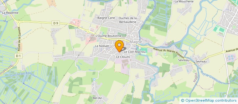 localisation de l'entreprise MONSIEUR FREDERIC SEMCZYSZYN  MAGNE