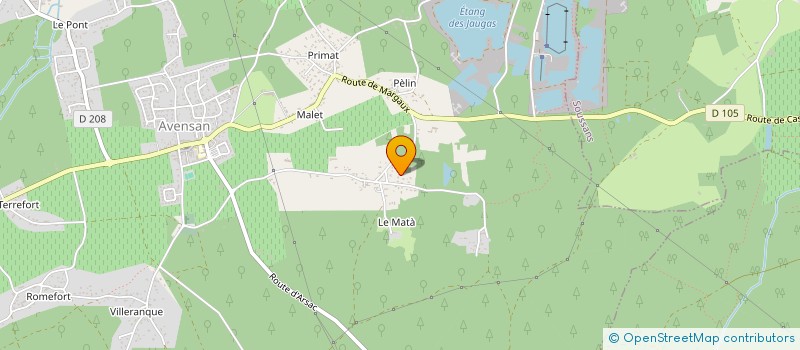 localisation de l'entreprise MONSIEUR FREDERIC SERGE GAUTHIER  AVENSAN