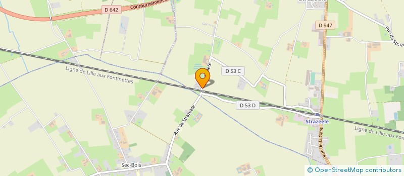 localisation de l'entreprise MONSIEUR FREDERIC SERGHERAERT  STRAZEELE
