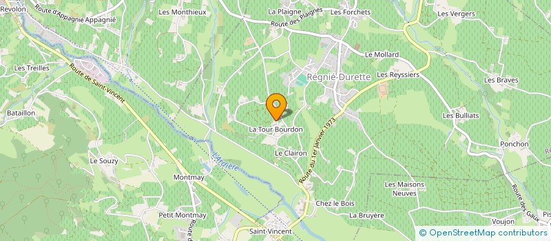 localisation de l'entreprise MONSIEUR FREDERIC SERNA  REGNIE DURETTE