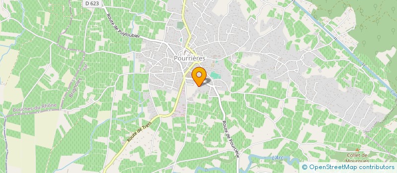 localisation de l'entreprise MONSIEUR FREDERIC SERRANO à POURRIERES