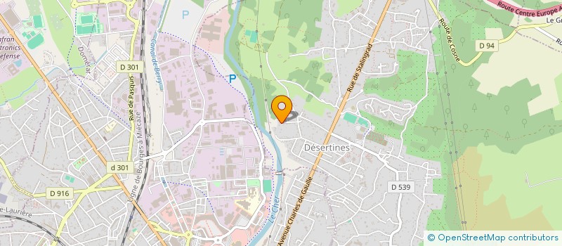 localisation de l'entreprise MONSIEUR FREDERIC SERRE  DESERTINES