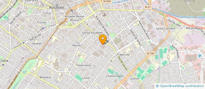 localisation de l'entreprise MONSIEUR FREDERIC SERRES à ROUBAIX