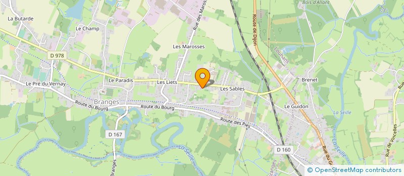 localisation de l'entreprise MONSIEUR FREDERIC SERVILLAT à BRANGES