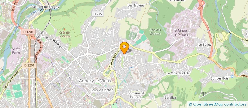 localisation de l'entreprise MONSIEUR FREDERIC SEUX à ANNECY
