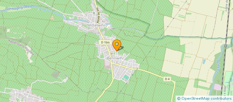 localisation de l'entreprise MONSIEUR FREDERIC SIFFER  BENNWIHR