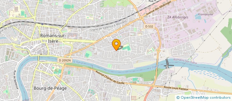 localisation de l'entreprise MONSIEUR FREDERIC SIGALAT  ROMANS-SUR-ISERE