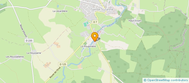 localisation de l'entreprise MONSIEUR FREDERIC SIMON  SAINTE-SUZANNE-ET-CHAMMES