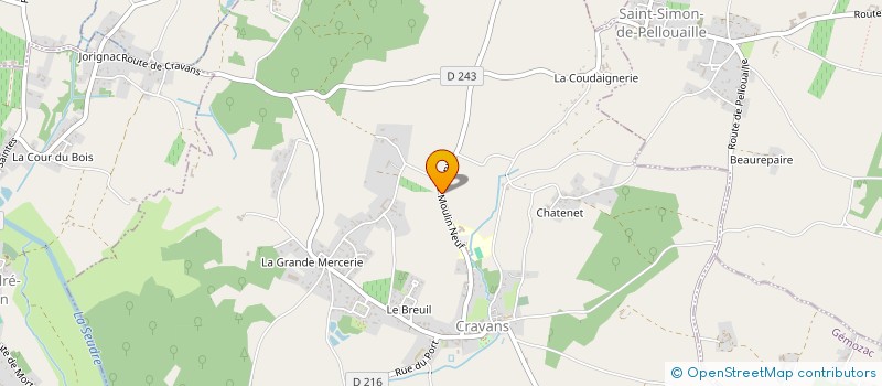 localisation de l'entreprise MONSIEUR FREDERIC SIMON  CRAVANS