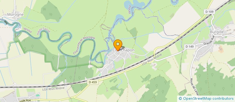 localisation de l'entreprise MONSIEUR FREDERIC SIMON  COURCHAPON