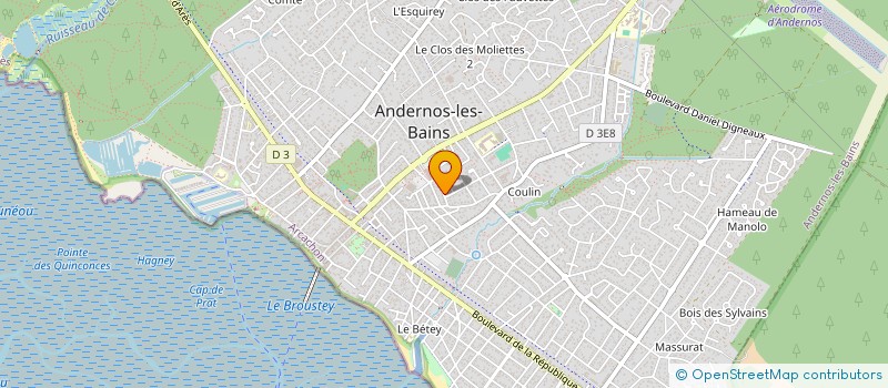 localisation de l'entreprise MONSIEUR FREDERIC SIMON à ANDERNOS-LES-BAINS
