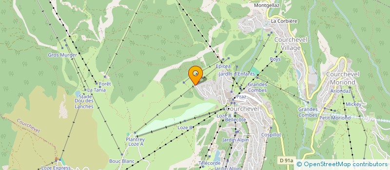 localisation de l'entreprise MONSIEUR FREDERIC SIMOND à COURCHEVEL